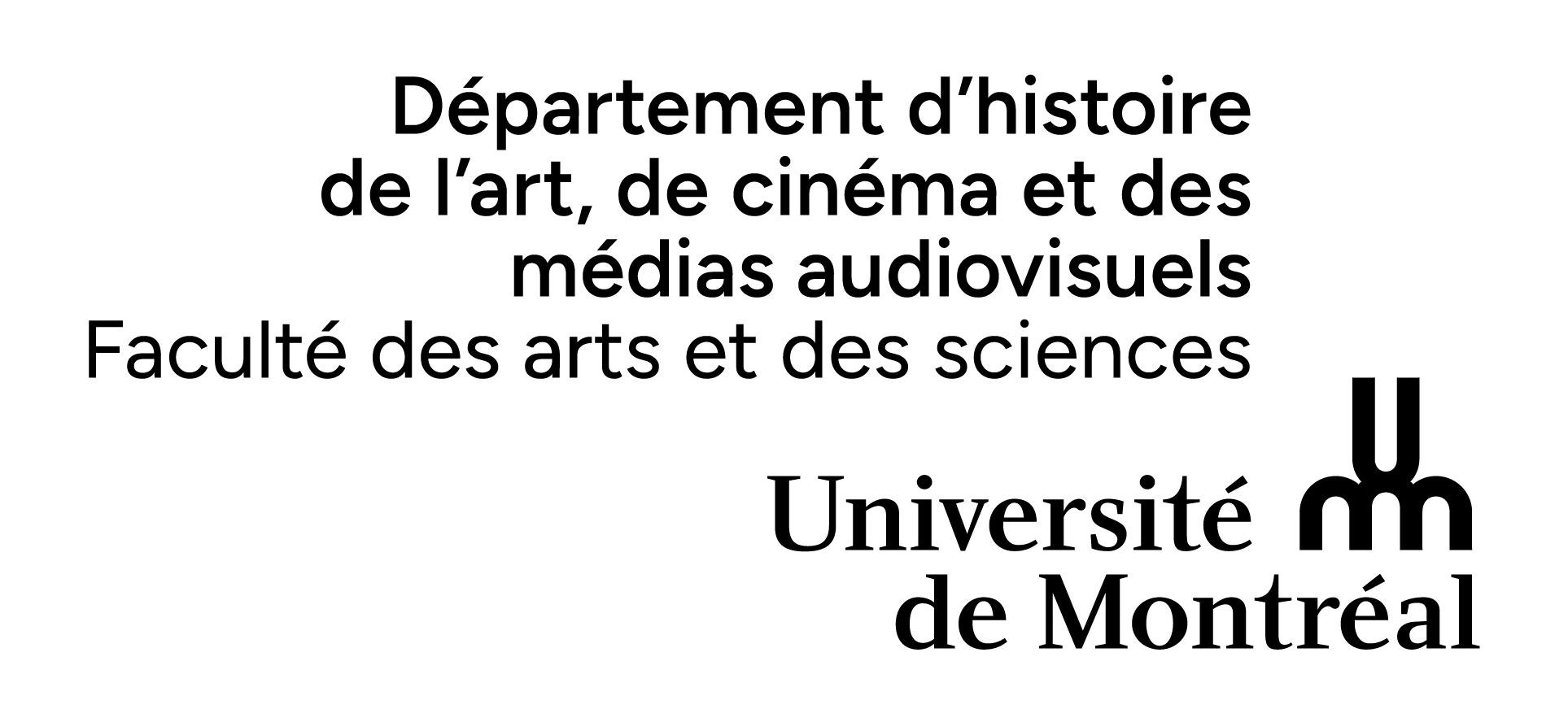 Logo Histoire Art FAS UdeM CMJN noir